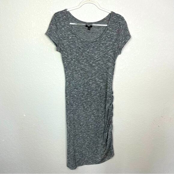 MOSSIMO Gray & Black Heathered Dress w/Gathering on One Side Size M - Picture 1 of 6
